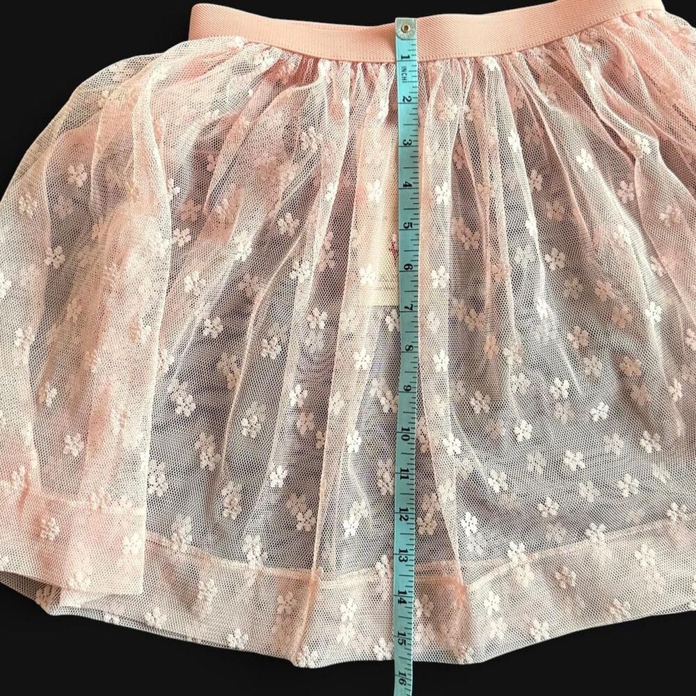 Ballet Tutu Skirt NWT Foteyn Girls (Kids) XXL Mesh with Floral Embroidery - Picture 5 of 5